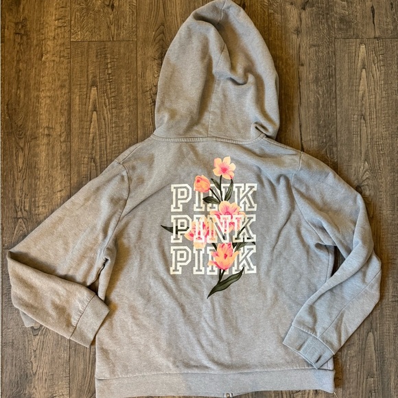 VS Pink Everyday Lounge Perfect Zip- Floral- XL - Picture 5 of 6